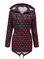 NEW WOMENS BLACK RAIN MAC