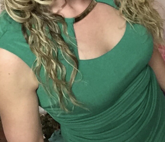 Cache Green Cocktail Dress with Gold Neck Bar Women… Gem