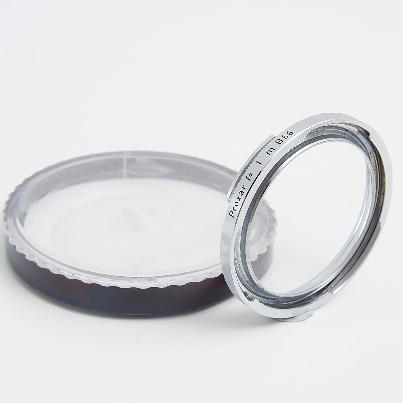 CARL ZEISS PROXAR (CLOSE-UP)) f=1m B56 BAYONET FIT GLASS FILTER + CASE #AD034
