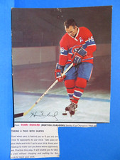 1966-67 General Mills Action Photo Tips #1,  HENRI RICHARD,  Montreal Canadiens