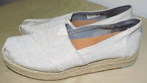 toms womens burlap classic slip ons