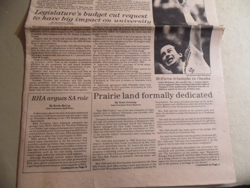 Daily Nebraskan Newspaper / September 17 1984 / Free Domestic Shipping - Picture 3 of 4