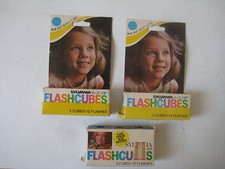 NEW Sylvania Blue Dot Flash Cubes 3 BOX LOT camera bulb vtg retro photo set NOS
