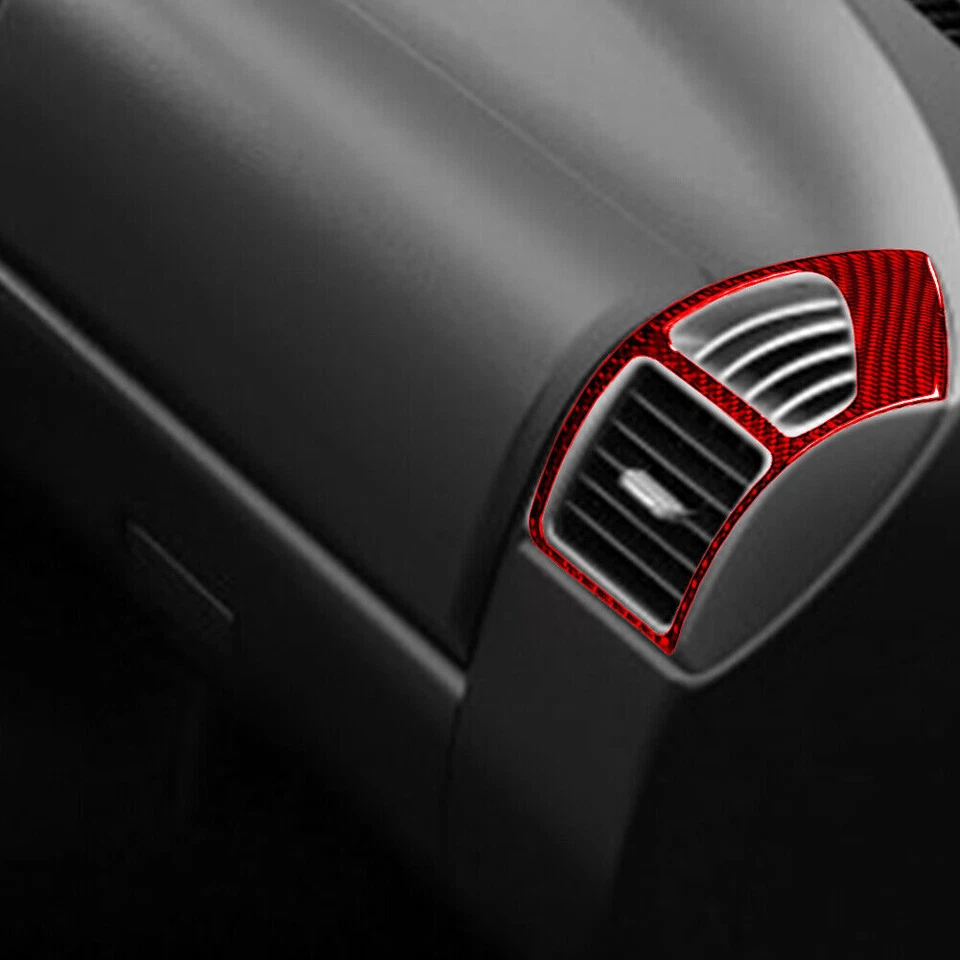 Red Real Carbon Fiber Sticker Dashboard Cover Trim For Colorado 4WD 2004-12 - Image 3 of 4