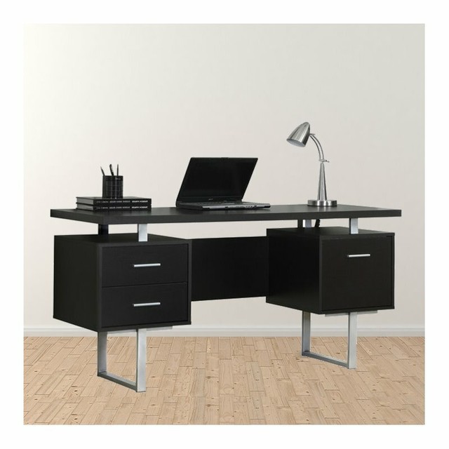 Trent Home Ella 60 Hollow Core Office Desk In Cappuccino For Sale