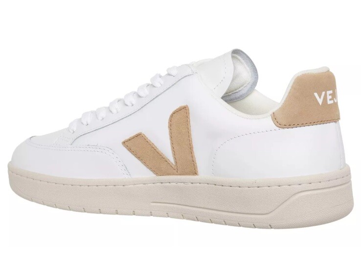 Veja Men's V-12 Sneakers, Extra White Dune, Right 10.5 & Left 11 Medium US (New)