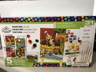 31 Pc Tabletop Art Easel Paint Set for Kids, Art Easel for Painting