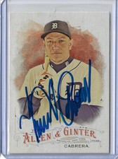 Miguel Cabrera Autographed 2016 Topps Allen and Ginter Card 61