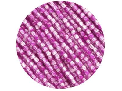 1200 True 2mm Czech Glass Druk Round Smooth Beads, Crystal Fuchsia Mix Lust P340
