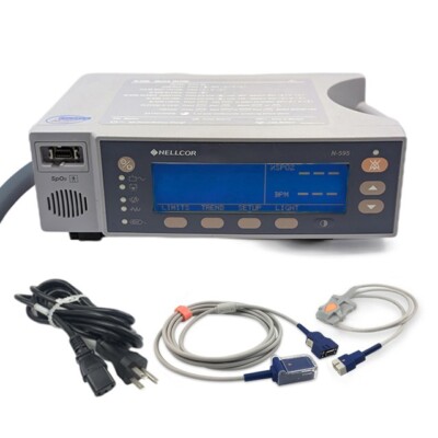 Nellcor N-595 OxiMax Pulse Oximeter with New Adult Soft Sensor (Refurbished)