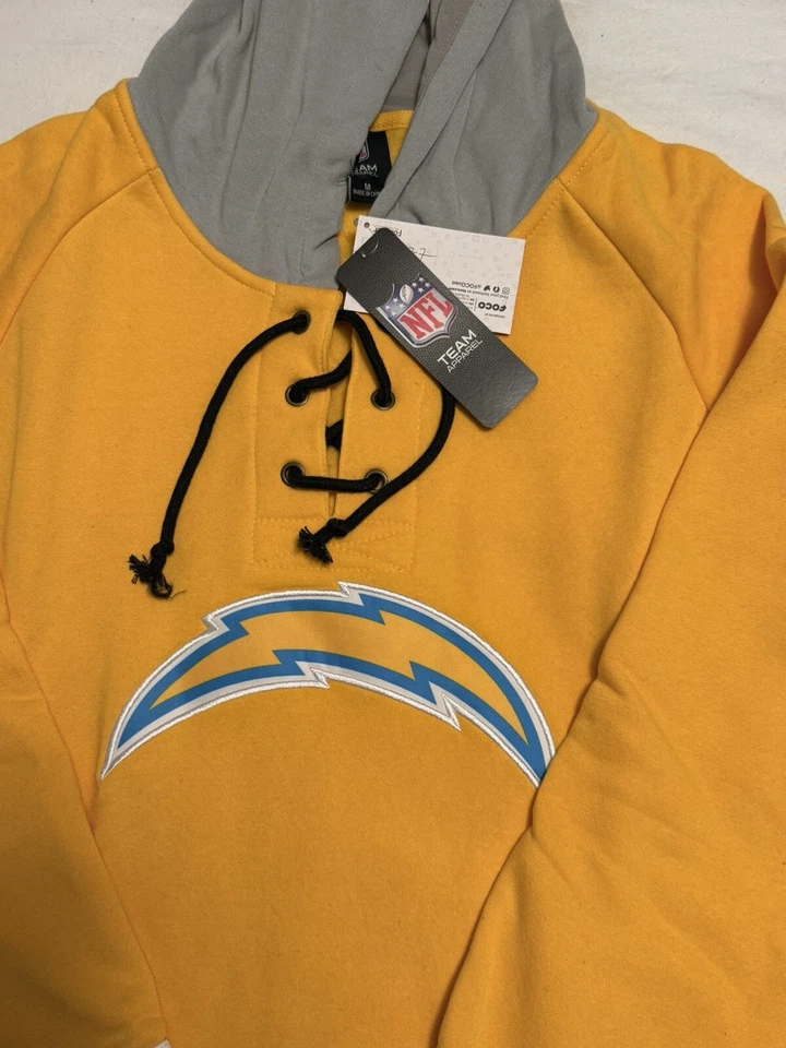Camiseta deportiva de hockey de Los Angeles Chargers con capucha para hombre M nueva con etiquetas Foto 2 de 4