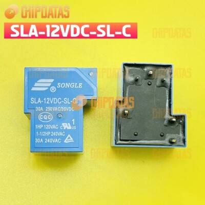 2PCS New SONGLE SLA-12VDC-SL-C 30A 6PIN Relay