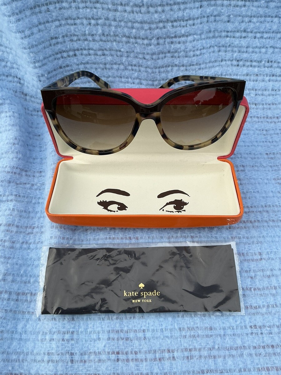 Kate Spade Tortoise Sunglasses with case and cloth. Gradient lens. Perfect! Kate Spade Brigit Tortoise Cateye Frame Brown Gradient Lens  main image 3