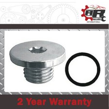 Engine Oil Pan Sump Drain Plug Bung with Seal fits Vauxhall Astra, Corsa, Zafira