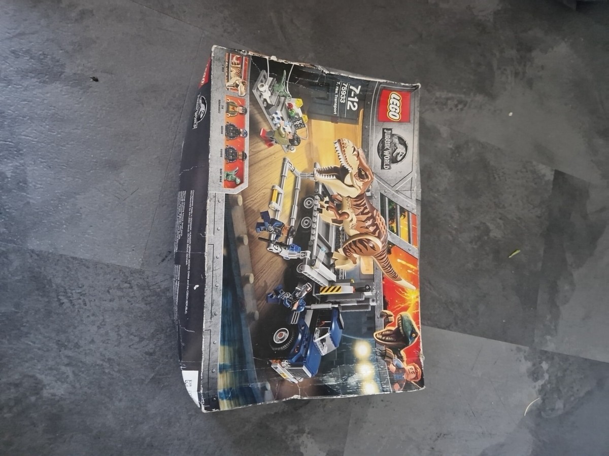 LEGO Jurassic World, rex Transport Set 75933, 609 Pieces, 100% Complete