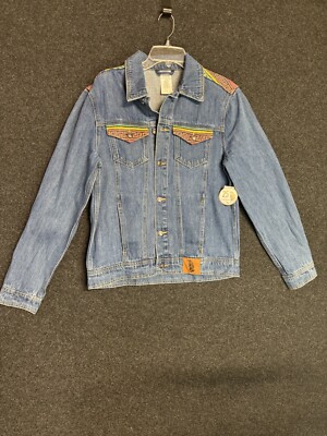 NEW Disney Parks Hercules Zero to Hero Blue Denim Jacket Adult Unisex Small