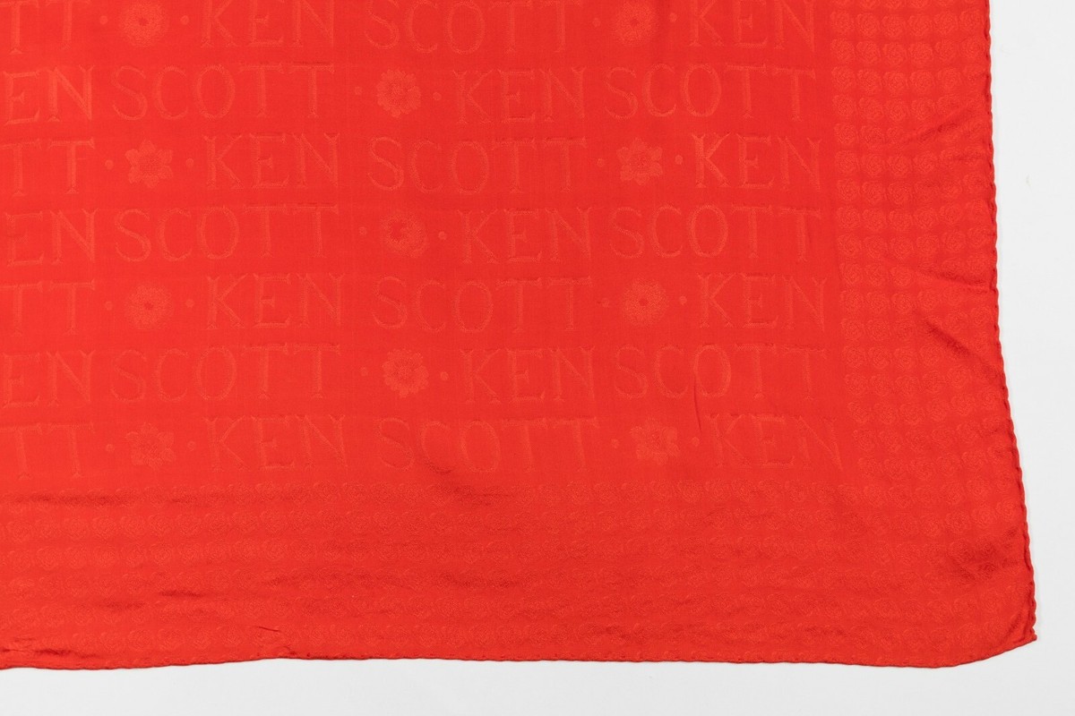 Magnifique Foulard Vintage  Ken Scott  /  Ken Scott  Vintage Silk Scarf