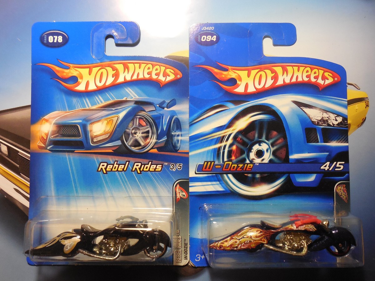 Hot Wheels W-OOZIE LOT 4 MOTORCYCLE Rebel Rides HIGHWAY HORROR