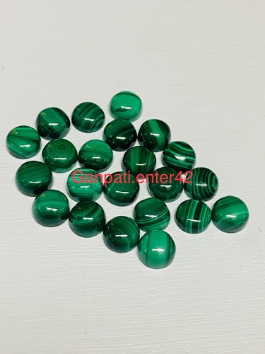 Lot D'Anciens Cabochons Malachite - Pierres Fines - Occasion (Usures)