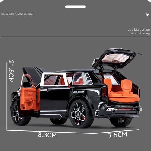 1:24 Rolls Royce Cullinan MASORY SUV Diecast Modellauto Sound & Licht Kinder Geschenk - Bild 4 von 18