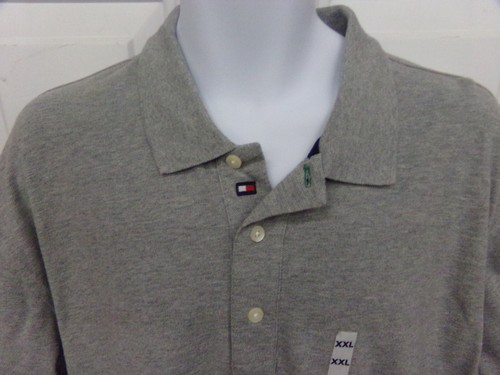 Tommy Hilfiger Mens XXL Short Sleeve Gray Polo Shirt NEW 2XL - Picture 2 of 3
