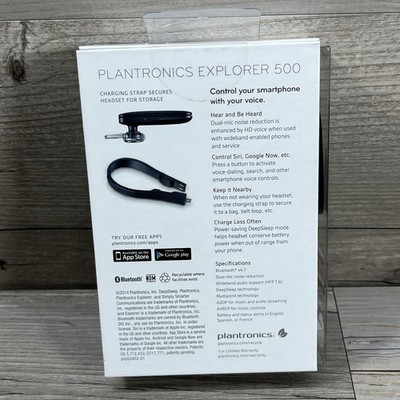 Plantronics Explorer 500 Wireless Bluetooth Headset HD Voice Phone