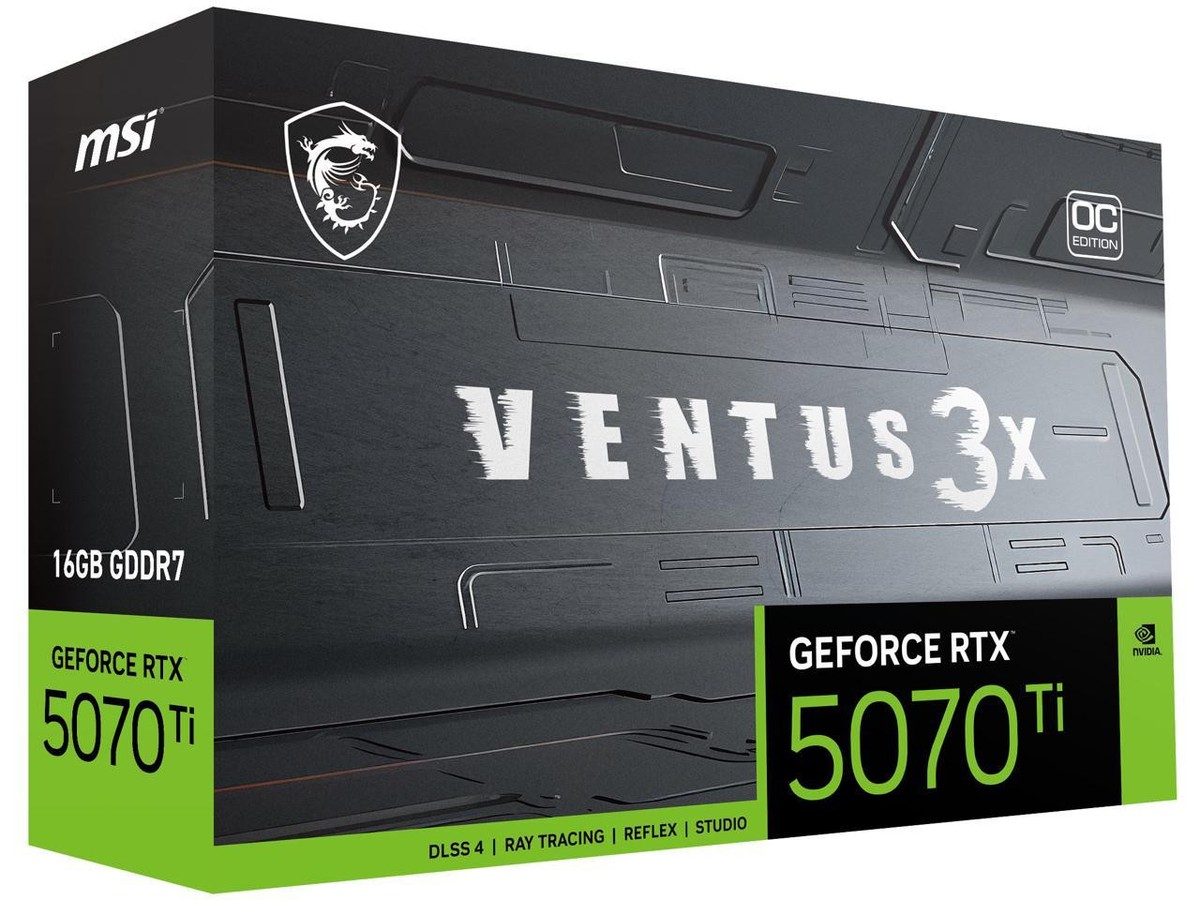 RTX 5070 Ti Ventus 3X 16GB【新品未開封】 MSI RTX 5070 TI 16G VENTUS 3X OC 16GB GDDR7 Graphics Card