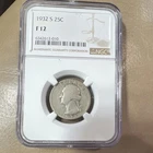 1932-S Washington Quarter 25C NGC F 12 Silver San Francisco Circulated