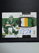 2024-25 Upper Deck Ultimate Collection Marc-Andre Fleury Patch Auto 10/10 UA-MF