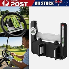 Golf Cart Steering Wheel Cell Phone Mount, Flip Up Phone Holder For Golf Cart