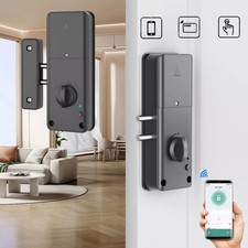 Electronic Smart Door Lock APP Fingerprint IC Card Password Key Home Security US