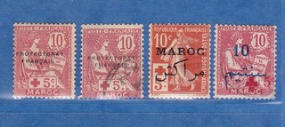 Colonies françaises MAROC Lot 03 cote 24€ pas d'aminci