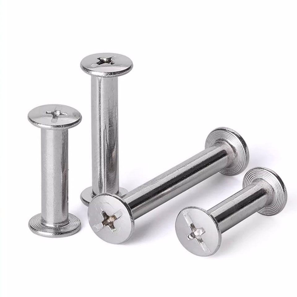 Chicago Tornillos Remache 304 Acero Inoxidable M3 M4 M5 M6 Álbum Libro Cuero Tornillo Cegador