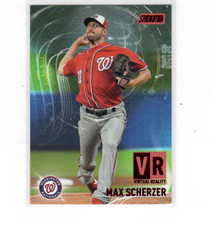 2021 Topps Stadium Club Virtual Reality Red #VR-25 Max Scherzer Nationa ID:53259