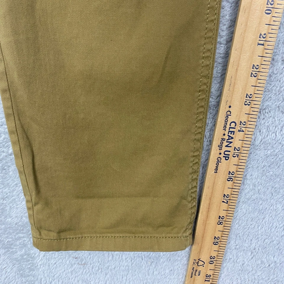 Pantalones prAna Mujer 6 Retro Oliva Sancho Novio Parche Bolsillo Algodón Orgánico Foto 4 de 4