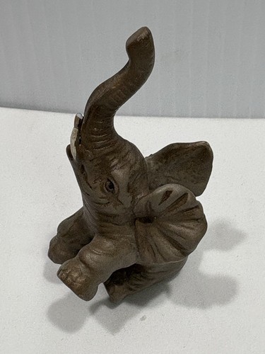 Vintage Glücksrüssel hoch Elefant Statuen Figur Wohndeko Geschenk - - Bild 4 von 9