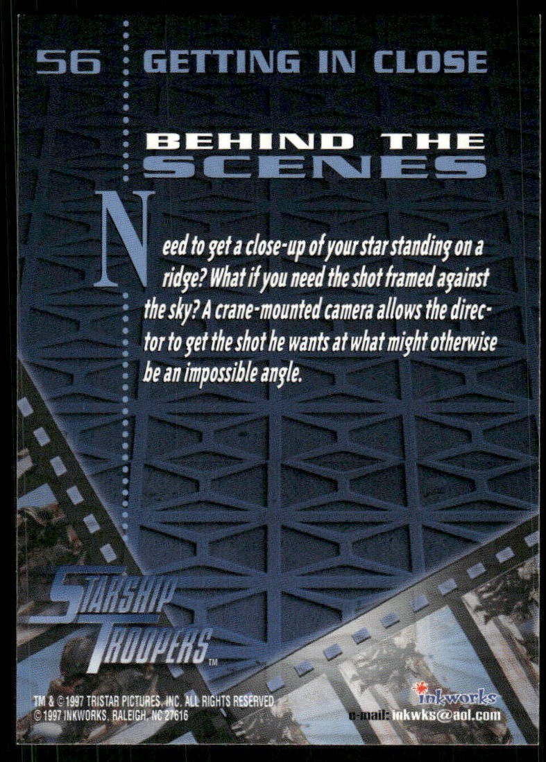 Starship Troopers 1997 Movie Inkworks Card #56 (NM)