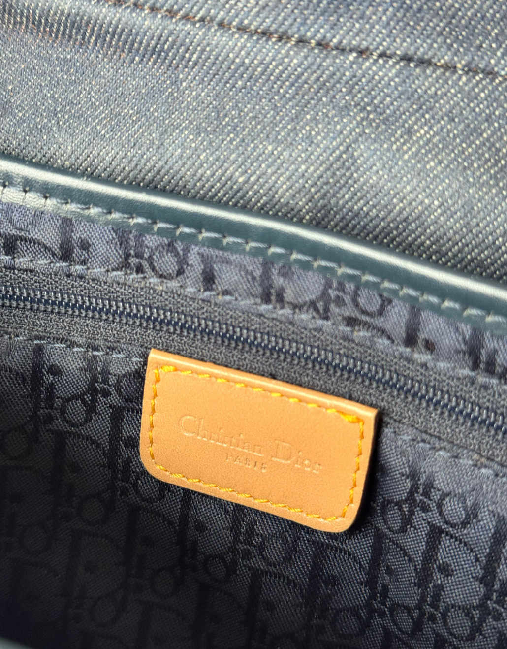 CHRISTIAN DIOR SADDLE DENIM BY JOHN GALLIANO SHOULDER BAG - AUTHENTIC thumbnail 9