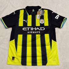 2024-25 Puma Men  s Erling Haaland Manchester City Away Soccer Jersey Large L