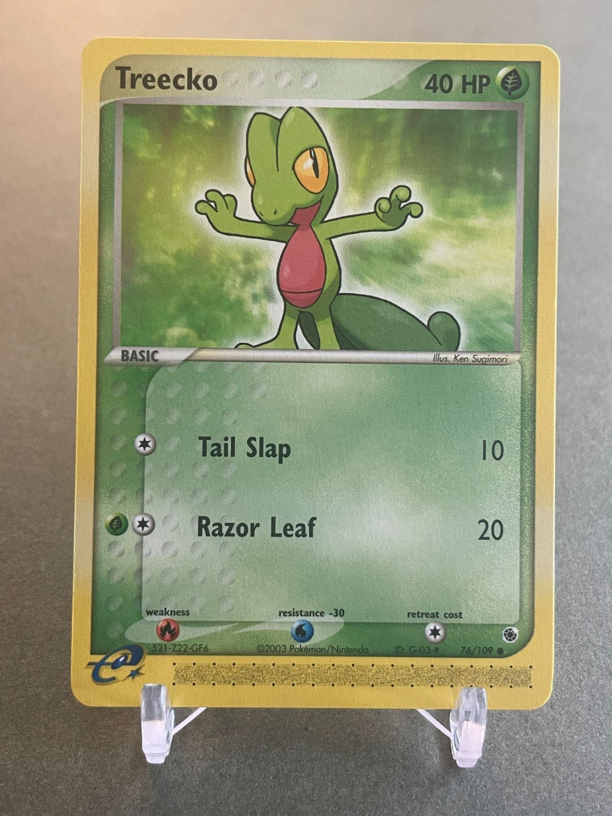 Pokemon Treecko 76/109 ex Ruby & Sapphire NM