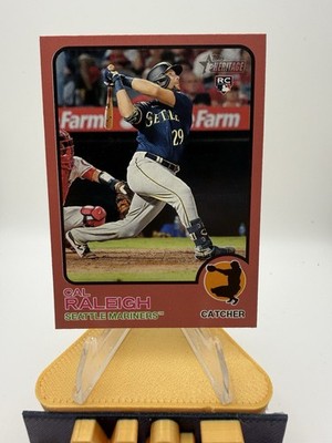 2022 Topps Heritage - Cal Raleigh - RC Mega Box Red Border #367 - Mariners
