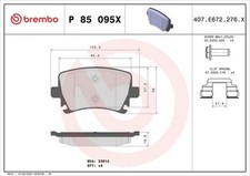 Bremsbelagsatz Hinten Lucas-System für Audi A3 8P Sportback A4 B7 03-20