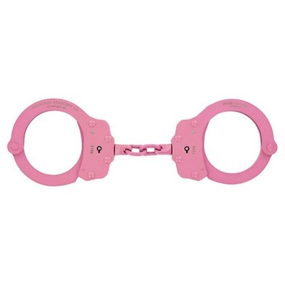 Peerless Model 750C Chain-Linked Colored Handcuffs & Keys 750P Cuffs, Pink