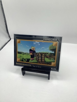 2024 Panini Minecraft Achievements #193 Time to Farm Chrome Stone Foil