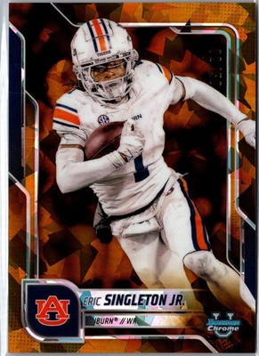 2025 Bowman UChrome Sapphire #186 Eric Singleton Jr. Gold Sapphire #/50