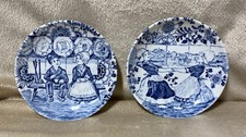 2 Boch Delfts Blue   Eau-de-Vie  Porcelain Mi...