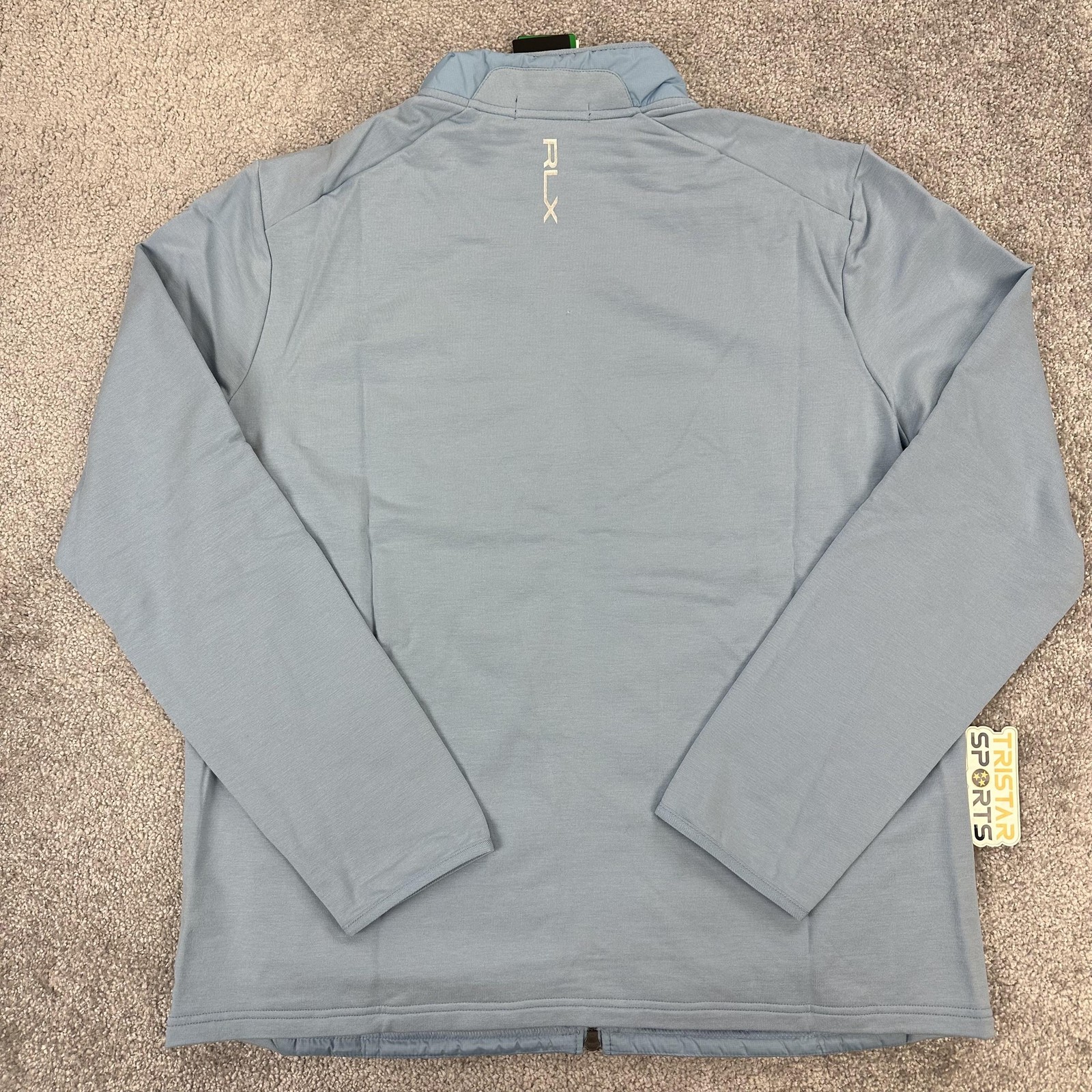 RLX Ralph Lauren Golf Jacket Mens XL Blue Quilted Hybrid Insulated Full Zip