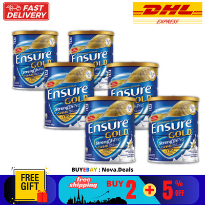 6 X Abbott Ensure Gold 800g Vanilla Flavour Milk Powder