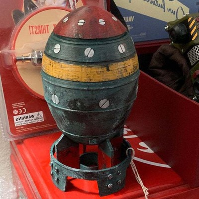 Nuke Bomb Storage Box, Nuclear Bomb Desktop Decorations, 3D Openable Resin Ro...