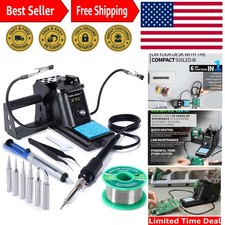 60W Digital Display Soldering Iron Station with Auto Sleep Calibration Support